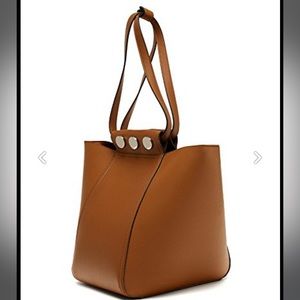 Zara brown bucket bag hermes style